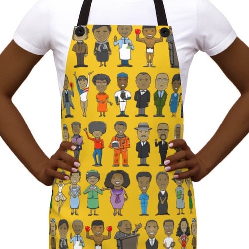 Black Women Chefs Apron African American Aprons Black Etsy