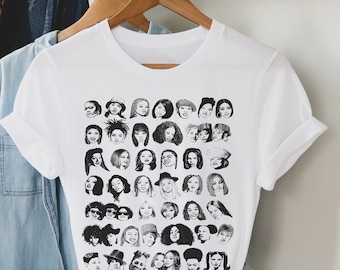 Female Rappers T-Shirt: Black Music History Tee, Hip Hop Queens Gift