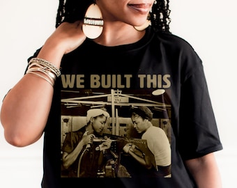 Black Women in History Tee: 1940s Plane Factory Design