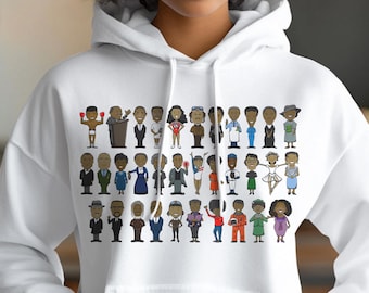 Black Icons Hoodie: Civil Rights & Cultural Legacy Pullover