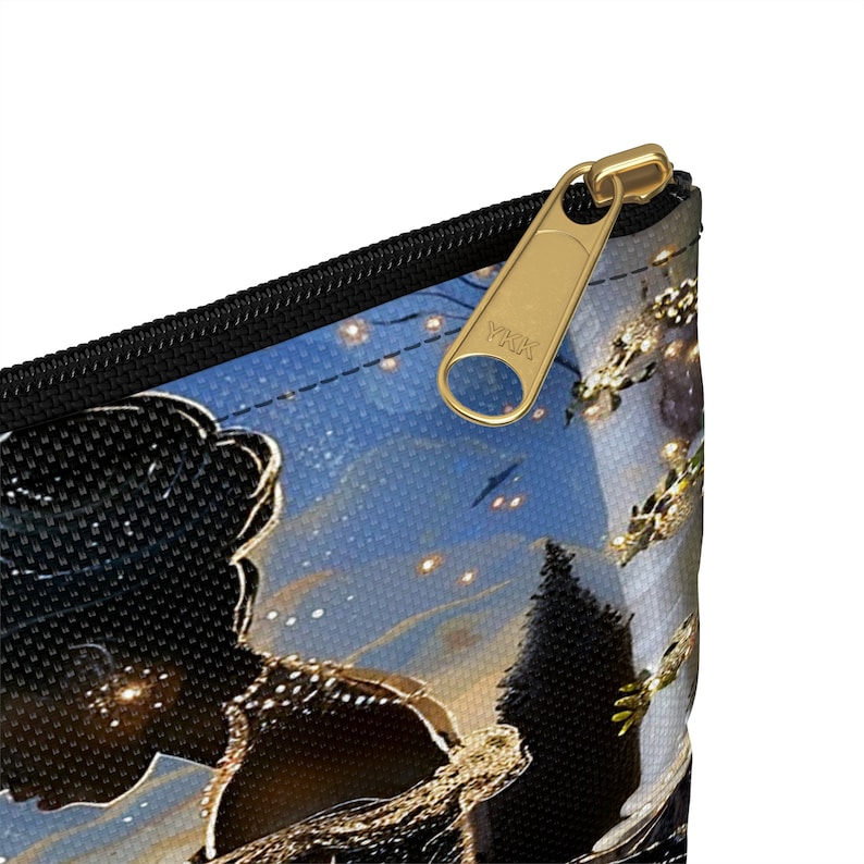 Bolsa de accesorios de Cenicienta afrocéntrica: Bolsa de cosméticos mágica de melanina imagen 4