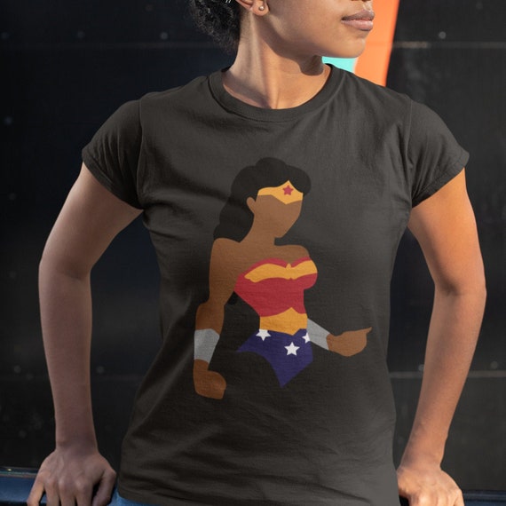 black girl wonder woman t shirt