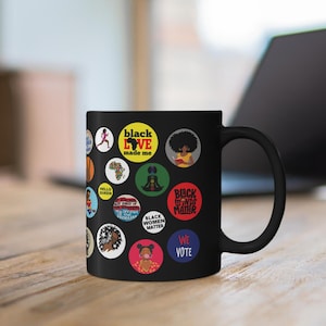 Black Woman Empowerment Mug: Inspirational Afro Girls Ceramic Mug