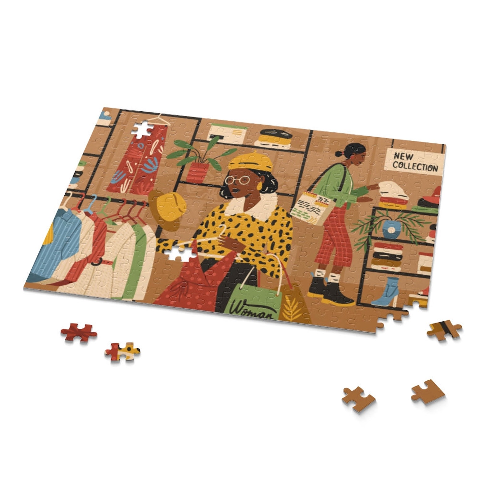 Black Women Shop Puzzle African American Puzzles 500piece Etsy