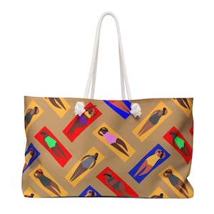 Beach Babe Oversized Tote Bag – Large Rope Handle Weekender Bag