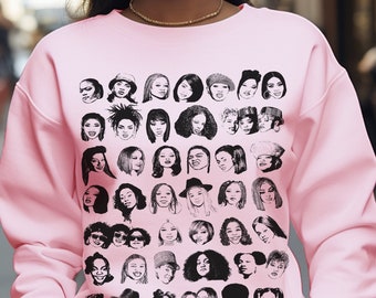 Female Rappers Sweatshirt: Hip Hop Rhyme Queens - Black Music History