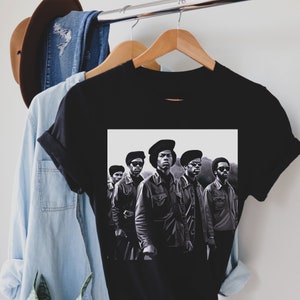 Panther Party Men Shirt - Black Power - Melanin Pride - Afro History - Civil Rights - Beret Fashion - Black Owned Tee