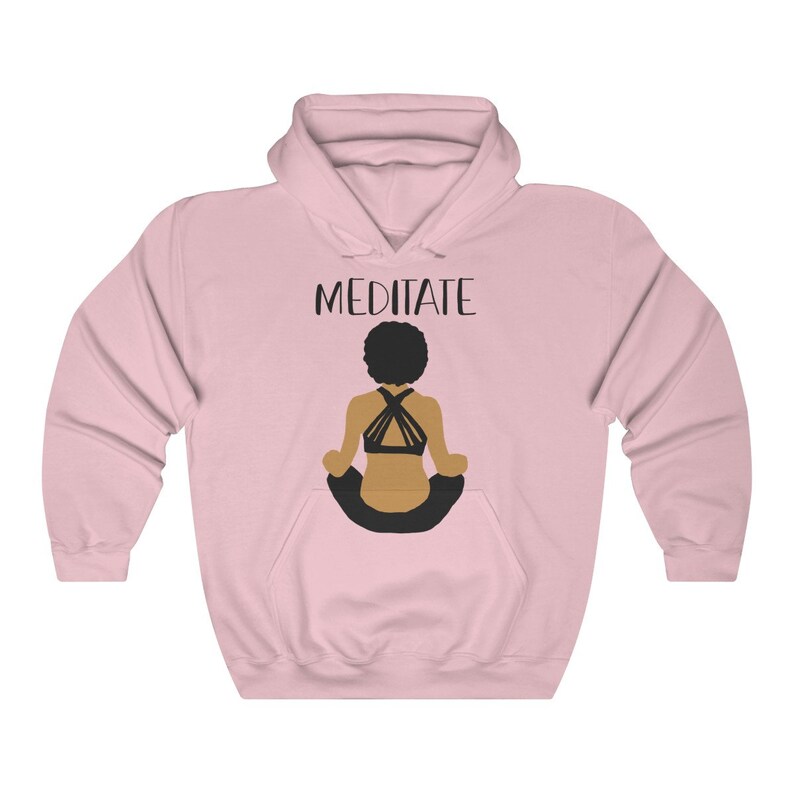 Black Girl Magic Meditation Hoodie Gift for Yogi