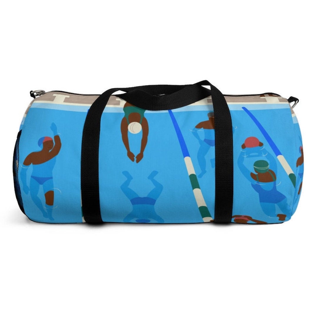Swimming Pool Duffel Bag Pool Bag African American Swimmers Black