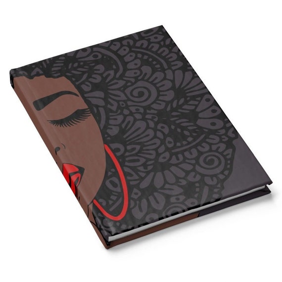 African American Journal African Woman Notebook Black Etsy