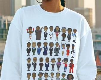 Black American History Icons Sweatshirt | Trailblazers Crewneck, Unisex Top