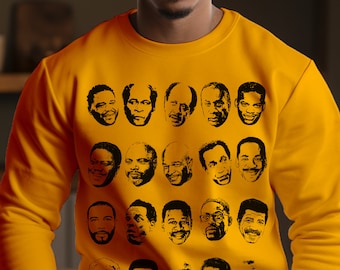 Black TV Dads Sweatshirt: Celebrity Hollywood Faces