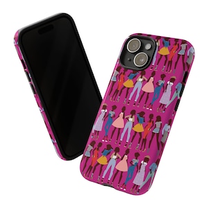 Black Fashionista Phone Case - Brown Girls Pattern - Afrocentric Cover
