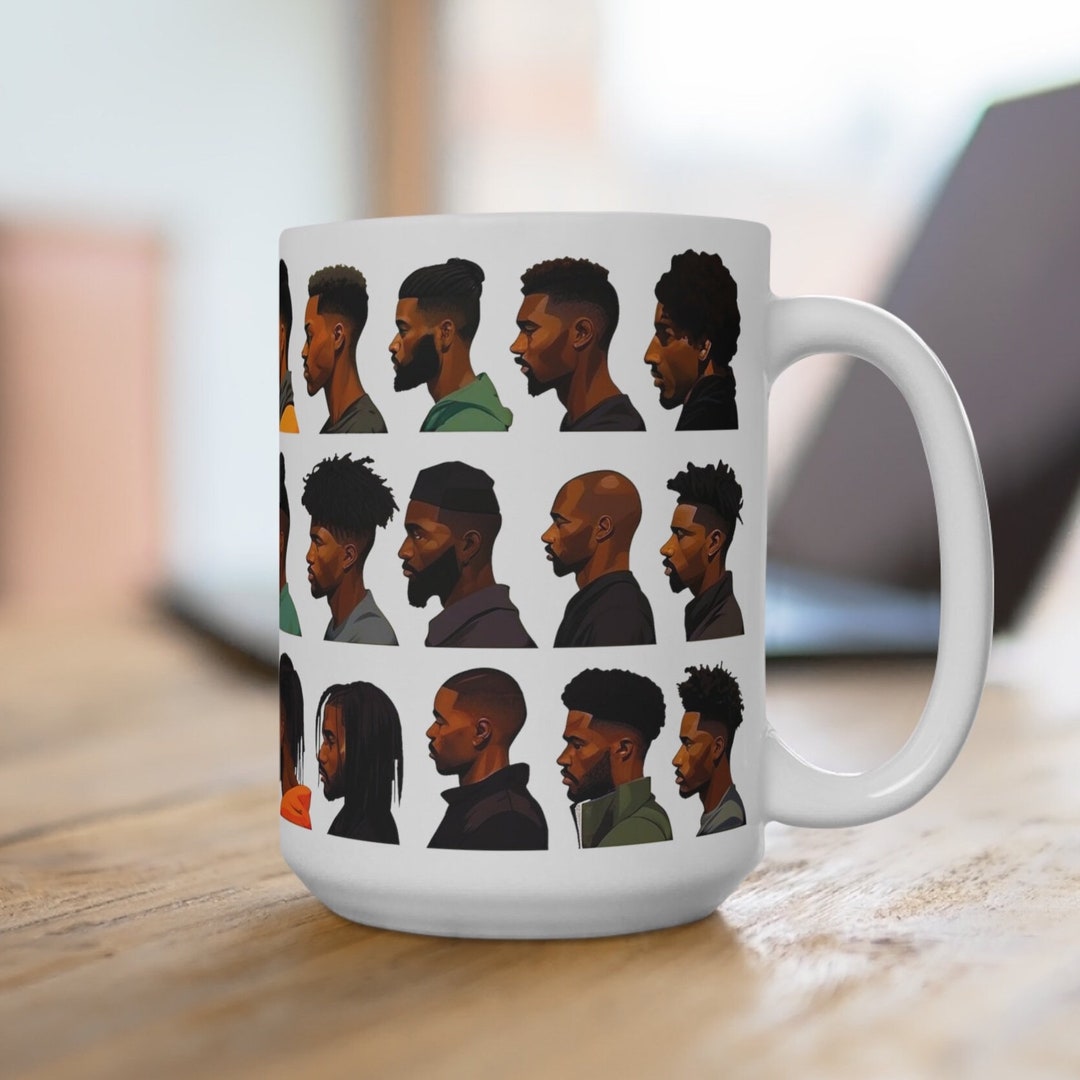Black Men Haircuts Mug Styles African American Barber School