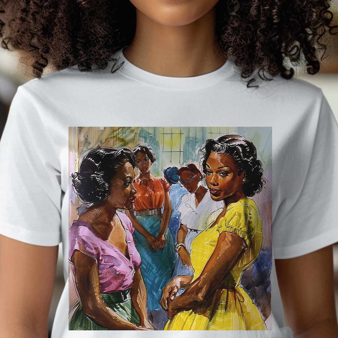Black History Graphic Tee - Afro Vintage Melanin T-Shirt For Men & Women, Natural Hair Design, White Large