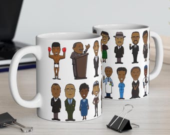 Mug Black History Makers : visages célèbres, inventeurs, pionniers