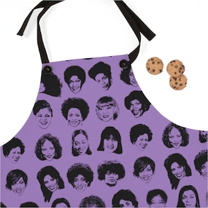 Television Moms Apron - African American Gifts - Black Moms Matter - Gift for New Mom - Afrocentric Aprons - Black TV Moms - Black Actresses