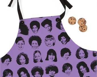 Black TV Moms Apron: Afrocentric Kitchen Accessory