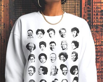 Black Women Writers Sweatshirt – Bookish Top – Female Author Crewneck – Literary Gift – Reader Apparel – Library Literature - English Major