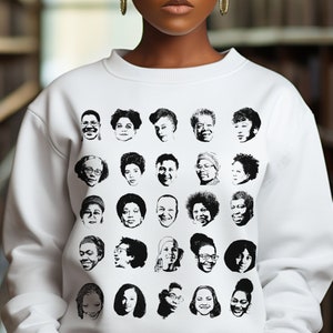 Women Writers Sweatshirt - African American Tops - Female Authors - Black Literature - Gift for Black Woman - Bookish Gifts - Black Readers
