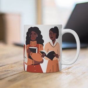 Brown Girls Read Mug - African American Mugs - Black Students - Gift for Writers - Bookish Gifts - Librarian