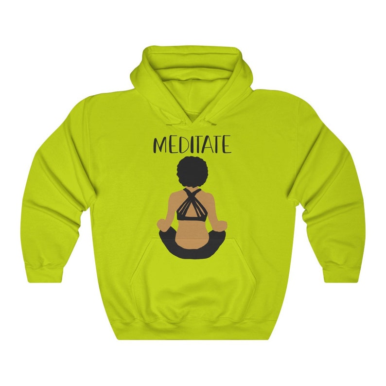 Black Girl Magic Meditation Hoodie Gift for Yogi
