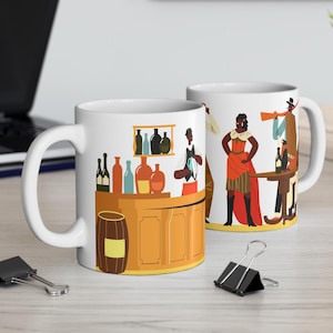 Wild West Mug - Black Cowboys - Western Bar Scene - African American Mugs - Black Men - Shoot &#39;em Up - Buffalo Soldiers