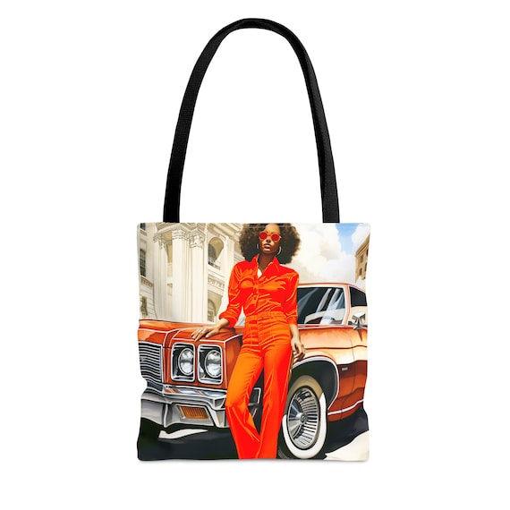Classic 70s Black Woman Tote Bag Melanin Lady African American Vintage Car  Old School Automobile Throwback Style Afro Classy Bag -  Finland