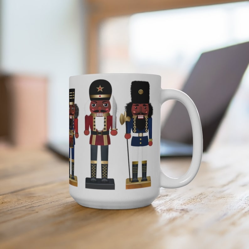 Nutcracker Mug Christmas Mug Holiday Coffee Cup Black Etsy
