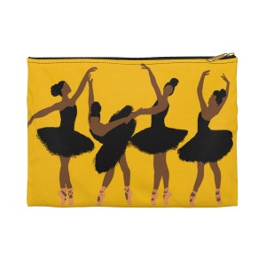 Black Girl Ballet - Small Zipper Bag - African American Ballerinas - Black Ballerina - Gift for Dancer - Brown Dancers - Melanin Magic