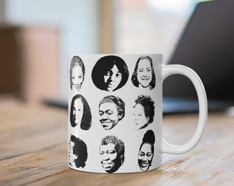 Black Women Writers Mug - Literary Gift - Black Literature - Female Writers - Gifts for Readers - English Majors - Writing Teacher