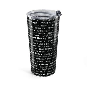 Black Writers 20oz Tumbler: Literary Authors Gift for Book Lovers image 3