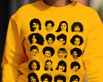 Black TV Moms Sweatshirt: Hollywood Actress Tribute - Unisex
