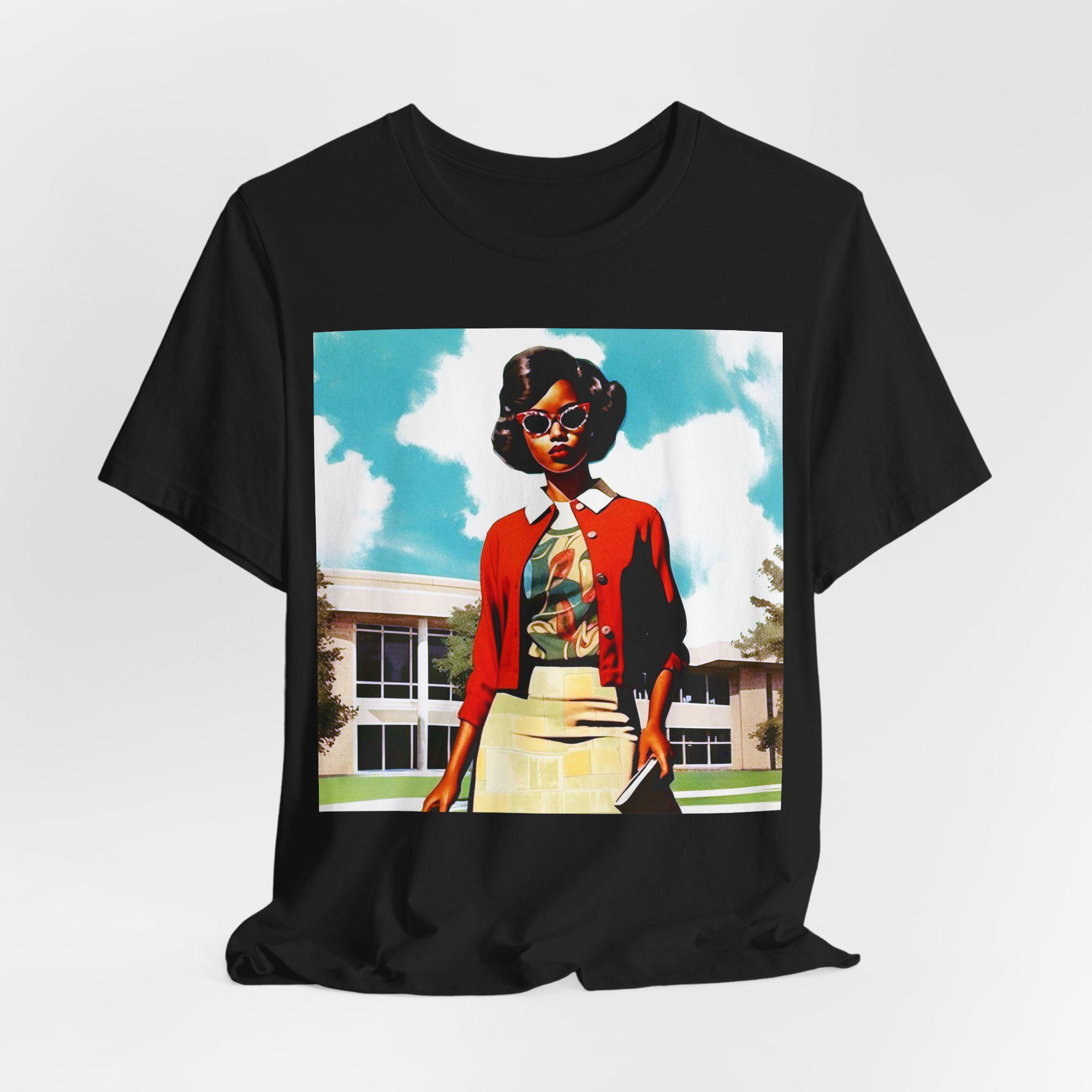 Vintage Black Woman T-shirt: 1960s Fashion, Afrocentric Tee - Etsy