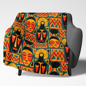 Afrocentrische plaid: tribal geometrisch woondecoratie