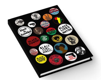 Cuaderno personalizado para el empoderamiento de las mujeres negras / Libro de tapa dura sobre historia estadounidense, cuaderno para mujeres afroamericanas