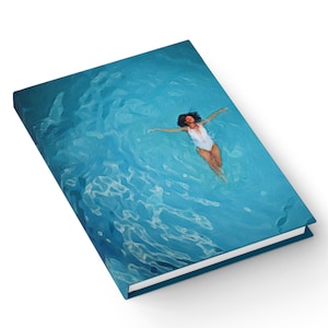 Gift for Swimmer - Writing Journal - Blank Book - Black Women Swim - African American - Black Girl Magic - Black Lives Notebook