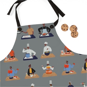 Black Chefs Apron: Culinary Gift for Food Lovers