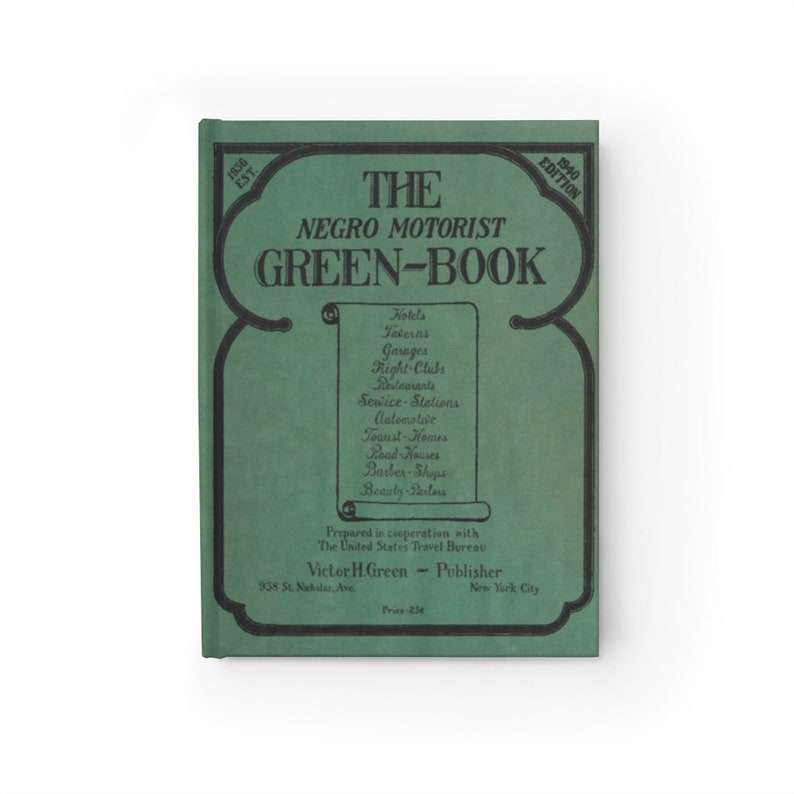 Green Book Journal Safe Travel Guide Black History Negro Motorist Black Travel African American FBA Culture image 2