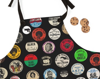 Black History Apron - Black Panther Party - Kitchen Aprons - Black Pride - African American Gifts - Custom Apron - Black Power - FBA Culture
