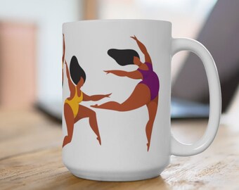 Thick Girls Mug - African American Mugs - Black Women Art - Curvy Woman - Body Positive