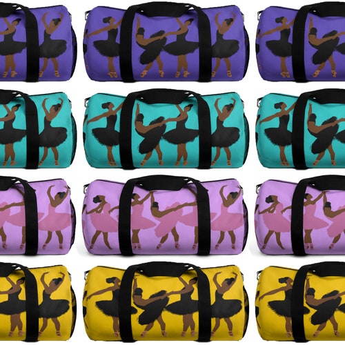 Black Ballerina Duffel Bag - African American Dance - Ballet Duffle Bag - Dancer Gifts - Black Dancers - Black Girl Magic - Misty Copeland