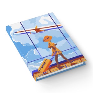 Catch Flights Hardcover Journal | Black Woman Travel Plans, Airport Style