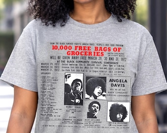 Panther Party Community Activism Shirt | Free Bags of Groceries Unisex Tee