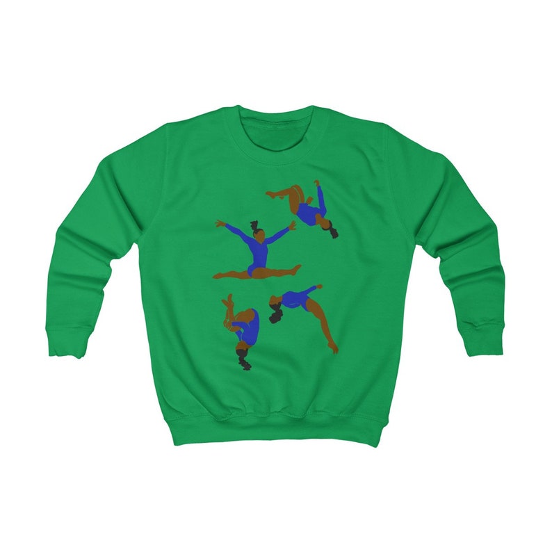 Black Girl Gymnast Sweatshirt Gift for Black Kids