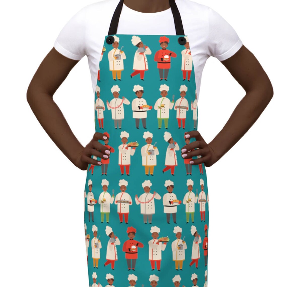 Black Chefs Apron Black Men Cook African American Aprons Etsy