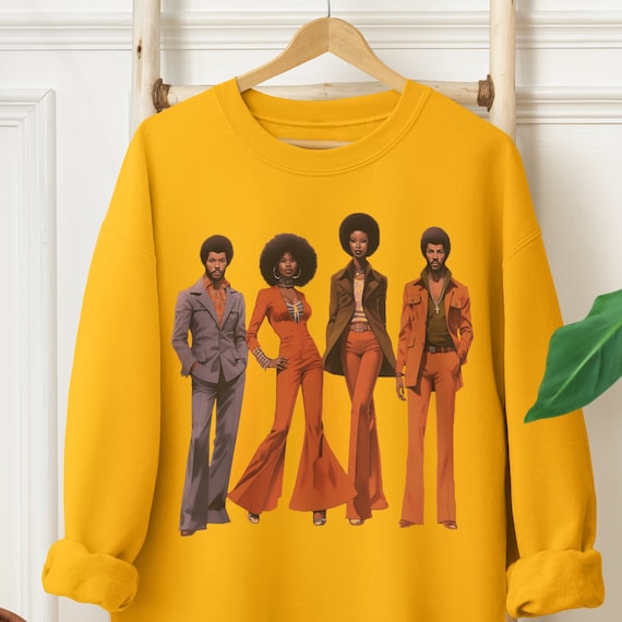 70s Soul Power Sweatshirt - African American Top - Black History - Fashion  Illustration - 1970s Style - Old School Vintage - Afro Pride - Etsy