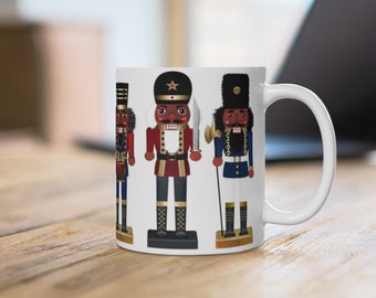 Nutcracker Mug - Christmas Mug - Holiday Coffee Cup - Black Nutcrackers - African American - Black Christmas - Black Art - Gift for Black