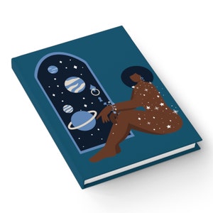 Afro Celestial Soul Journal | Melanin Magical Galaxy Vibe, Hardcover Book