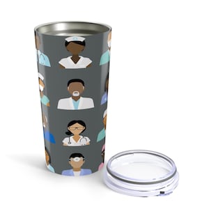Medical Professionals 20oz Tumbler - Travel Mug - Black Nurses Matter - Black Doctors - African American - Medical School - Nursing School